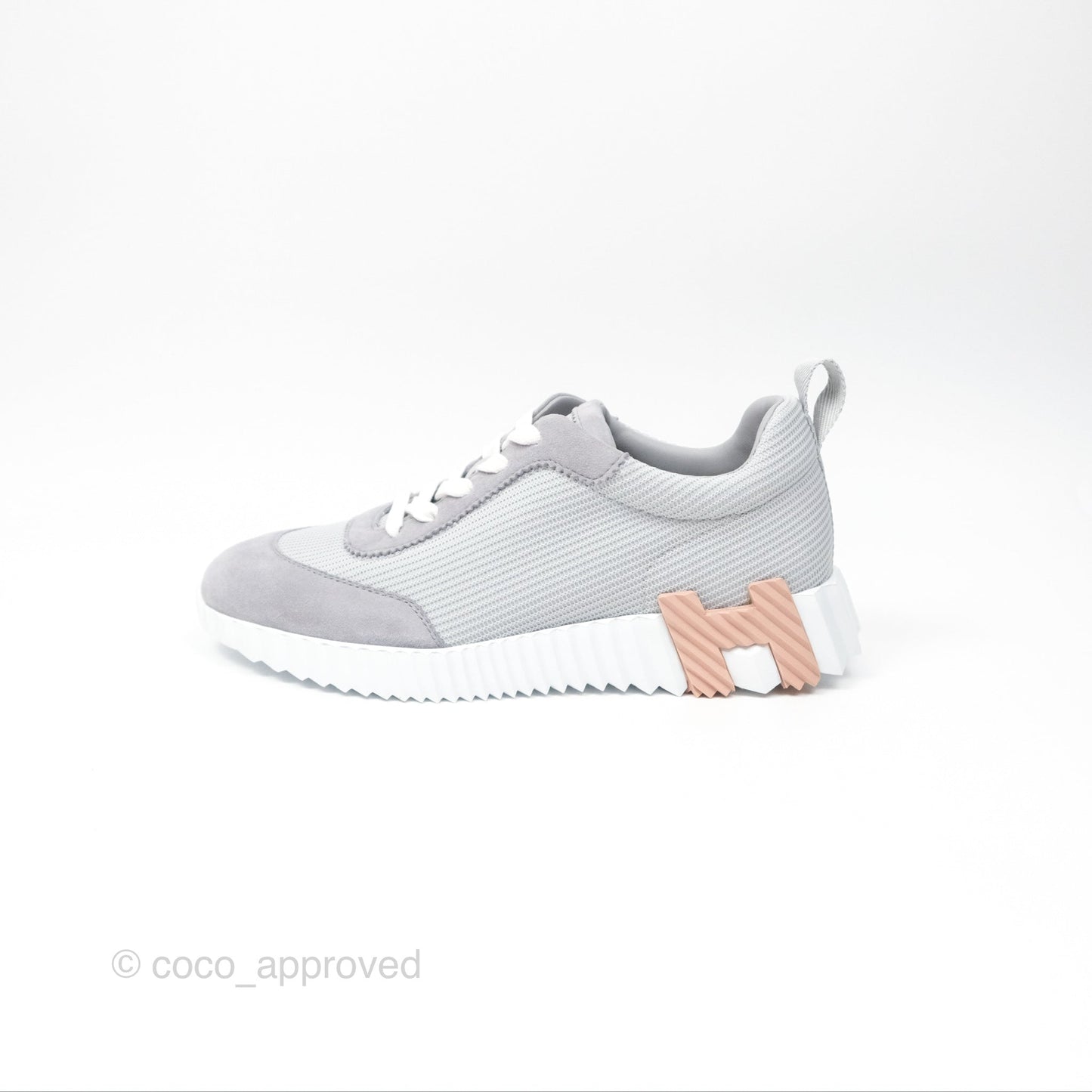 Hermès Sneaker Femme Bouncing Mesh Technique/ Chevre Gris Temperance