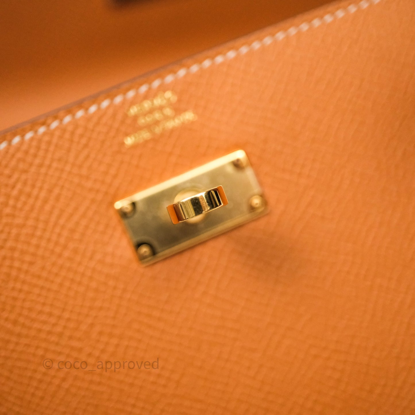 Hermès Kelly To Go Wallet Toffee 1H Epsom Gold Hardware
