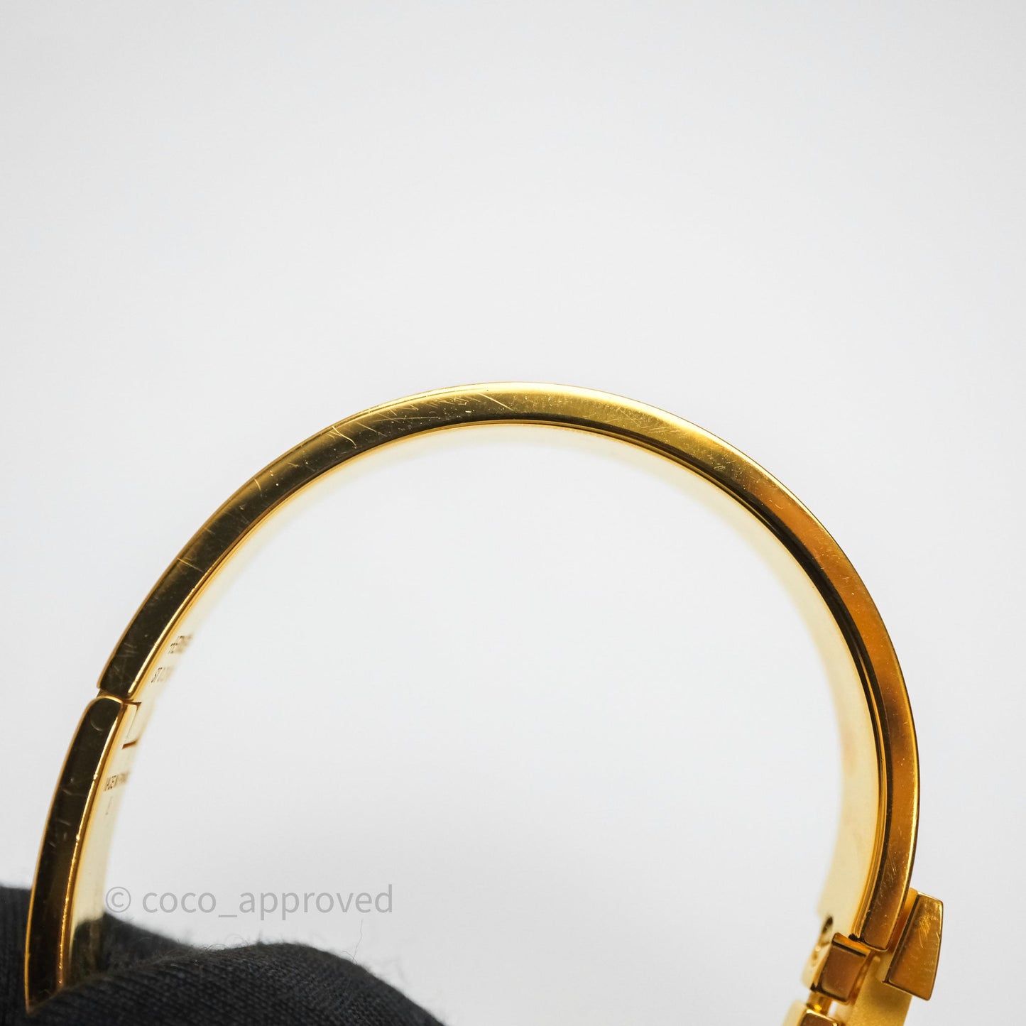 Hermès Clic H Bracelet Anémone Iris Gold Hardware