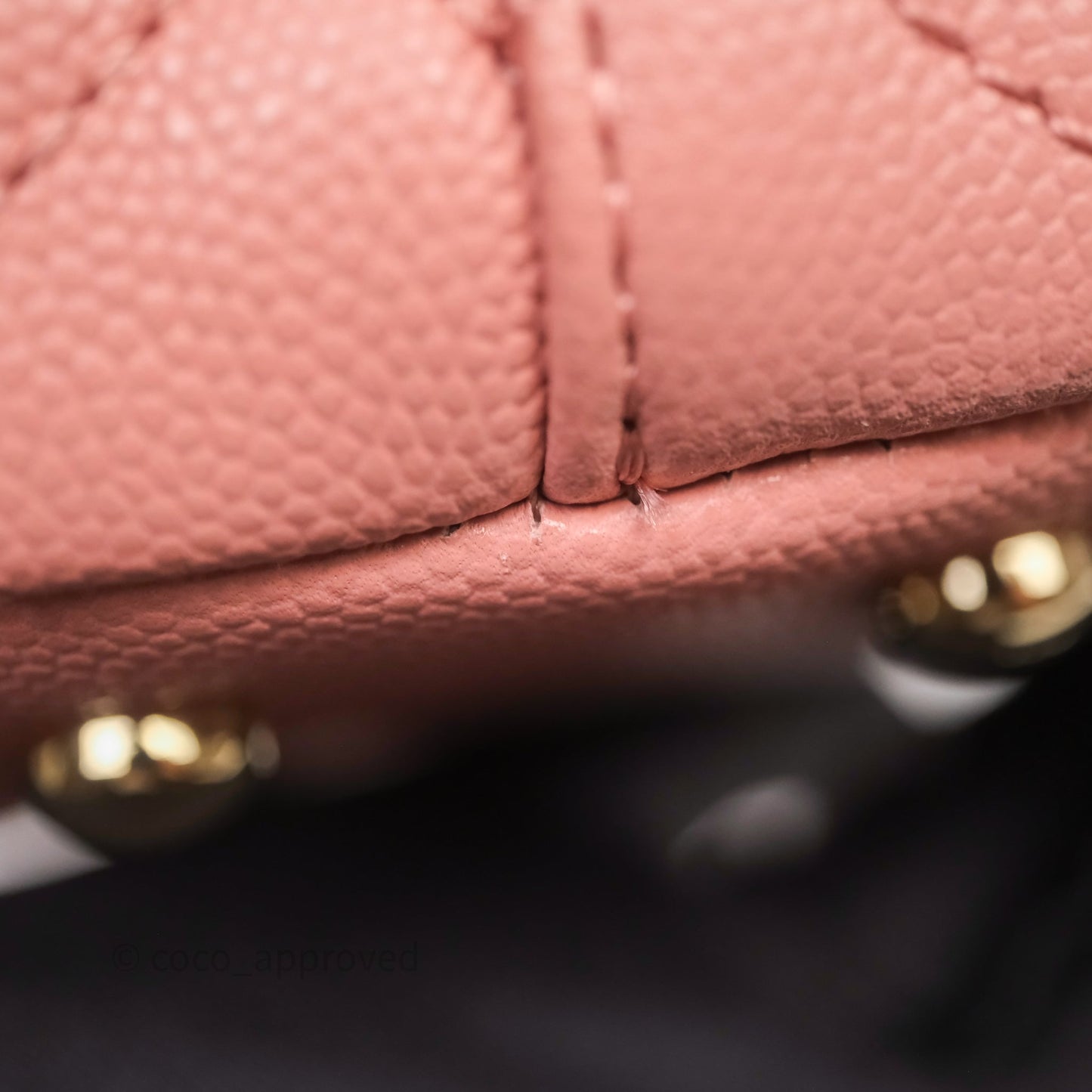 Chanel Small Coco Handle Quilted Pink Caviar Gold Hardware