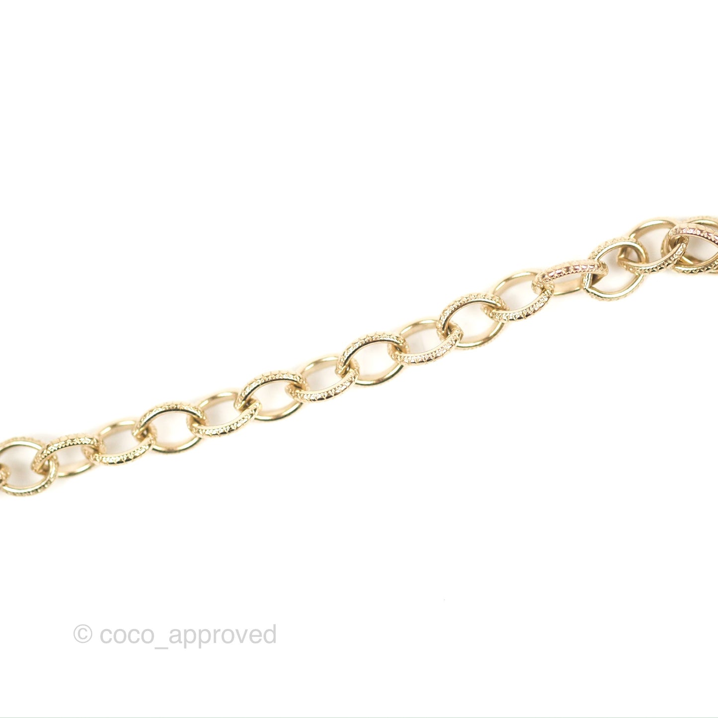 Chanel Crystal CC Black Chain Choker Gold Tone 22B