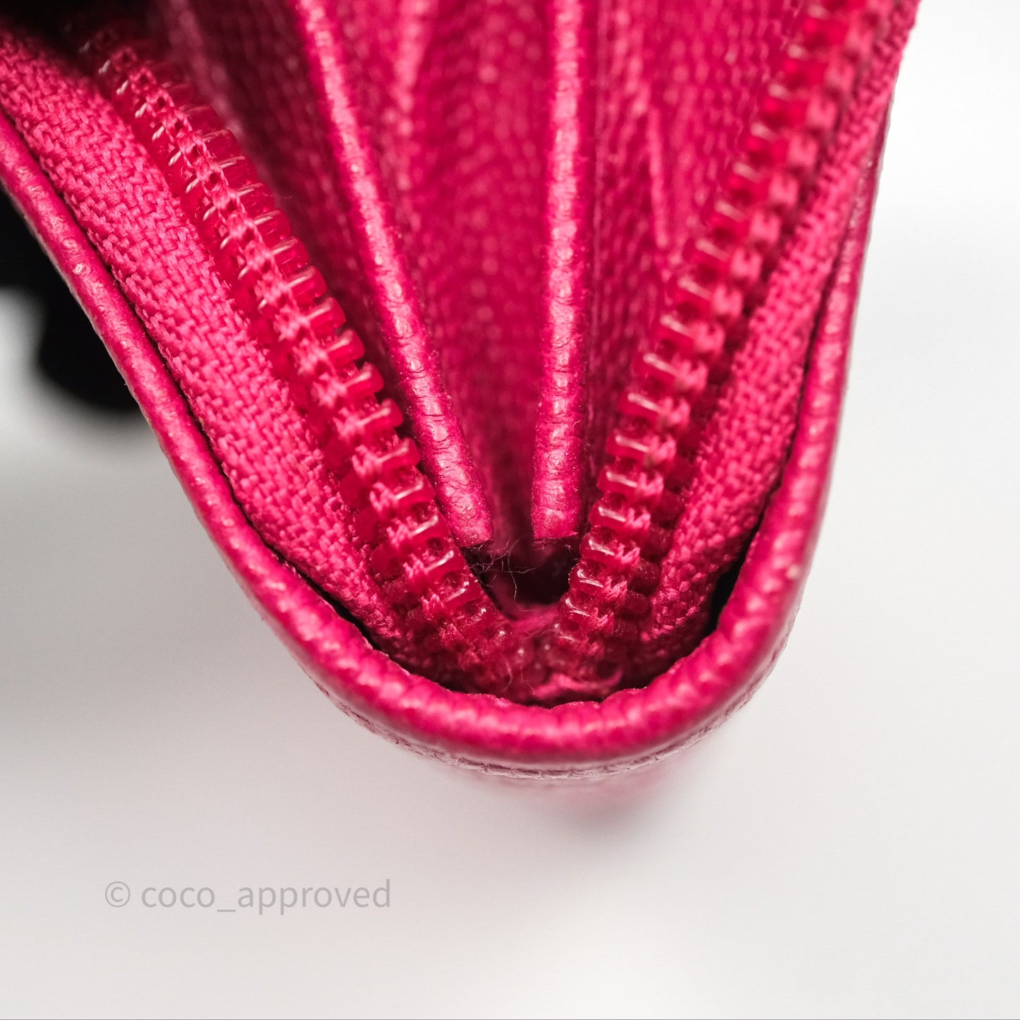 Chanel Boy Zipped Coin Purse Hot Pink Caviar Gold Hardware