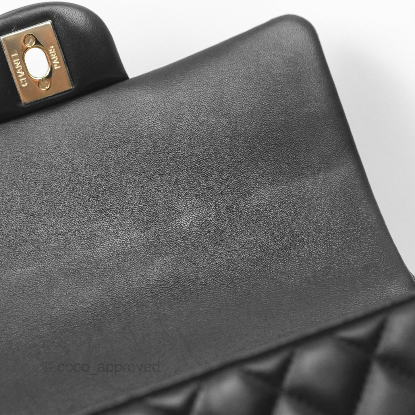 Chanel Top Handle Mini Rectangular Flap Bag Black Lambskin Gold Hardware