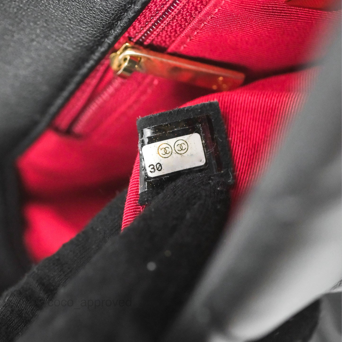 Chanel 19 Small Black Goatskin Mixed Hardware