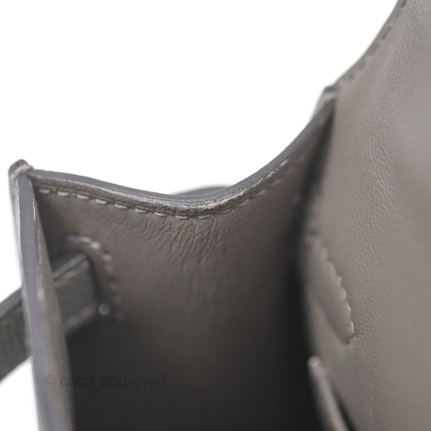 Hermès Mini Kelly II Gris Meyer 0L Epsom Gold Hardware
