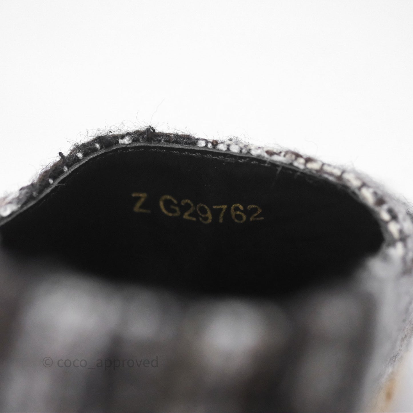 Chanel Espadrille Black Tweed Size 38