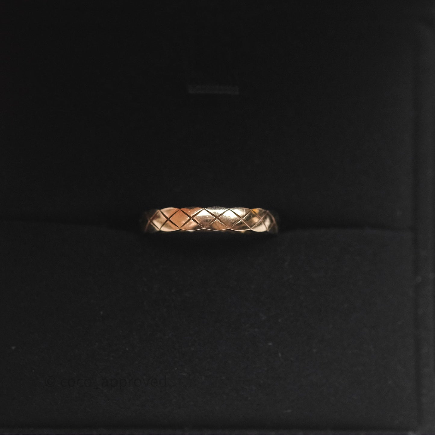 Chanel Coco Crush Ring 18K Beige Gold Size 51