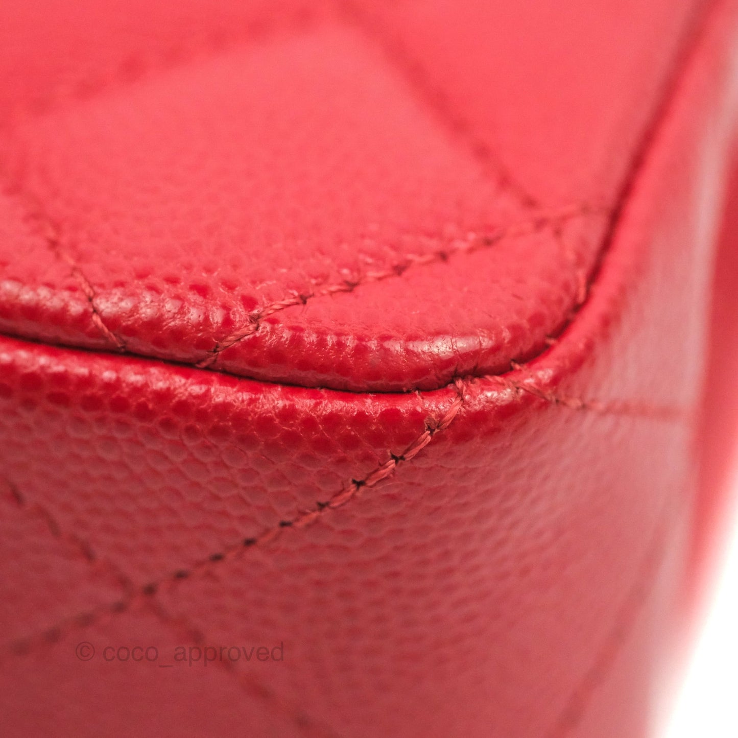 Chanel Classic Small S/M Flap Red Caviar Gold Hardware