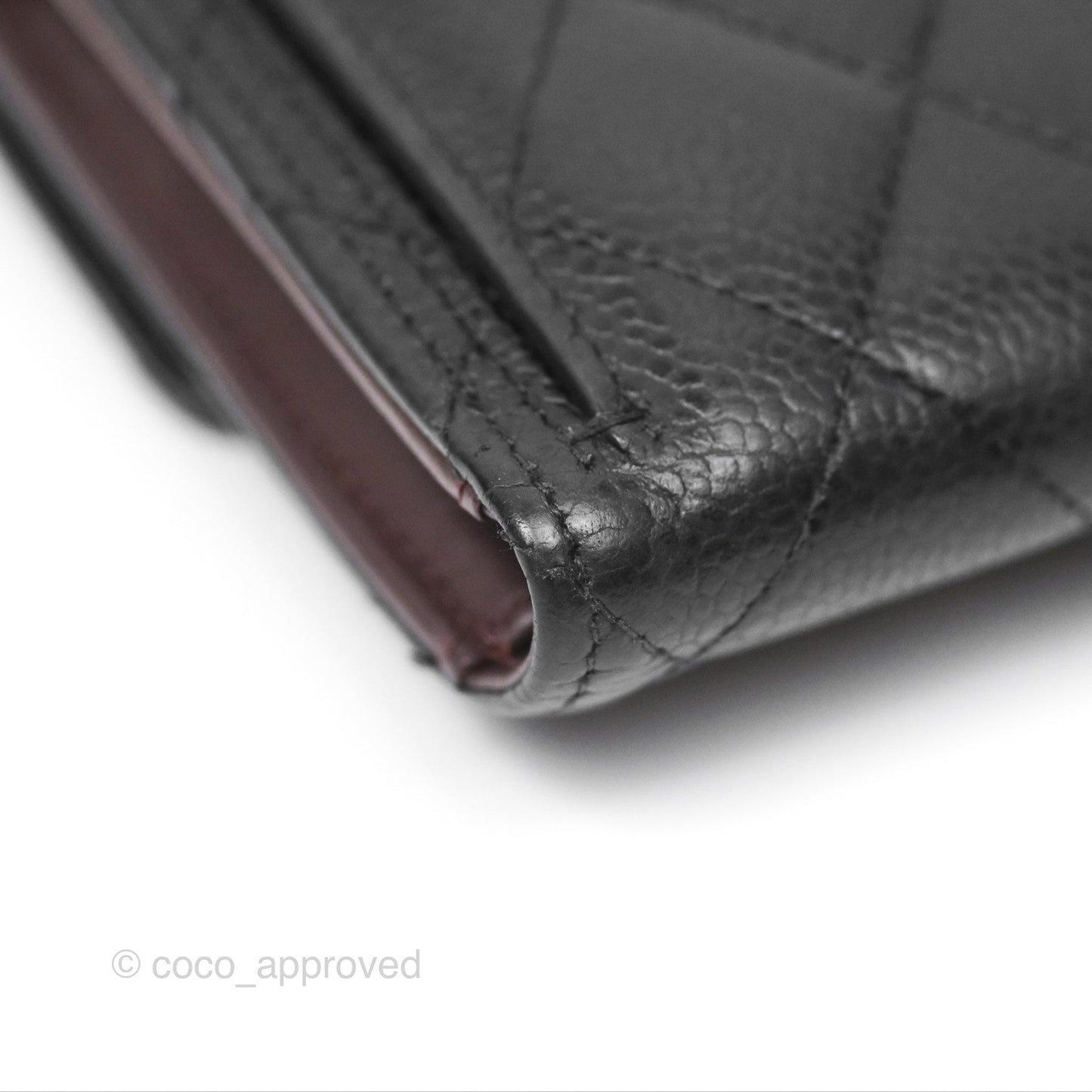 Chanel Classic Short Flap Wallet Black Caviar Gold Hardware