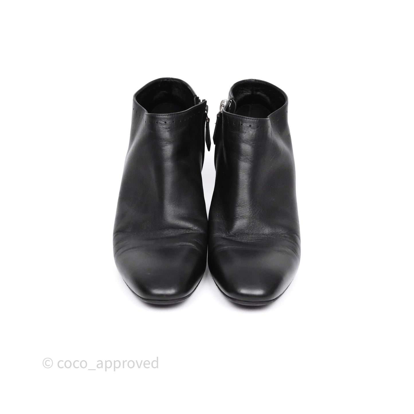 Hermès Ankle Boots Black Size 38