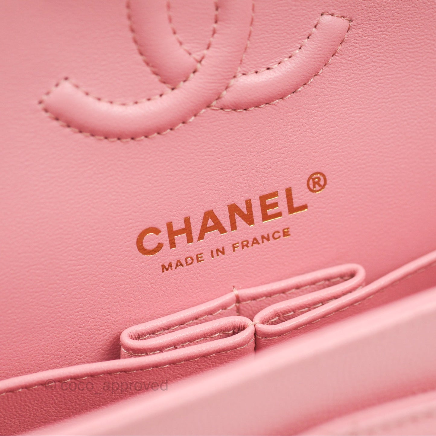Chanel Small Classic Quilted Flap Sakura Pink Caviar Gold Hardware 22C