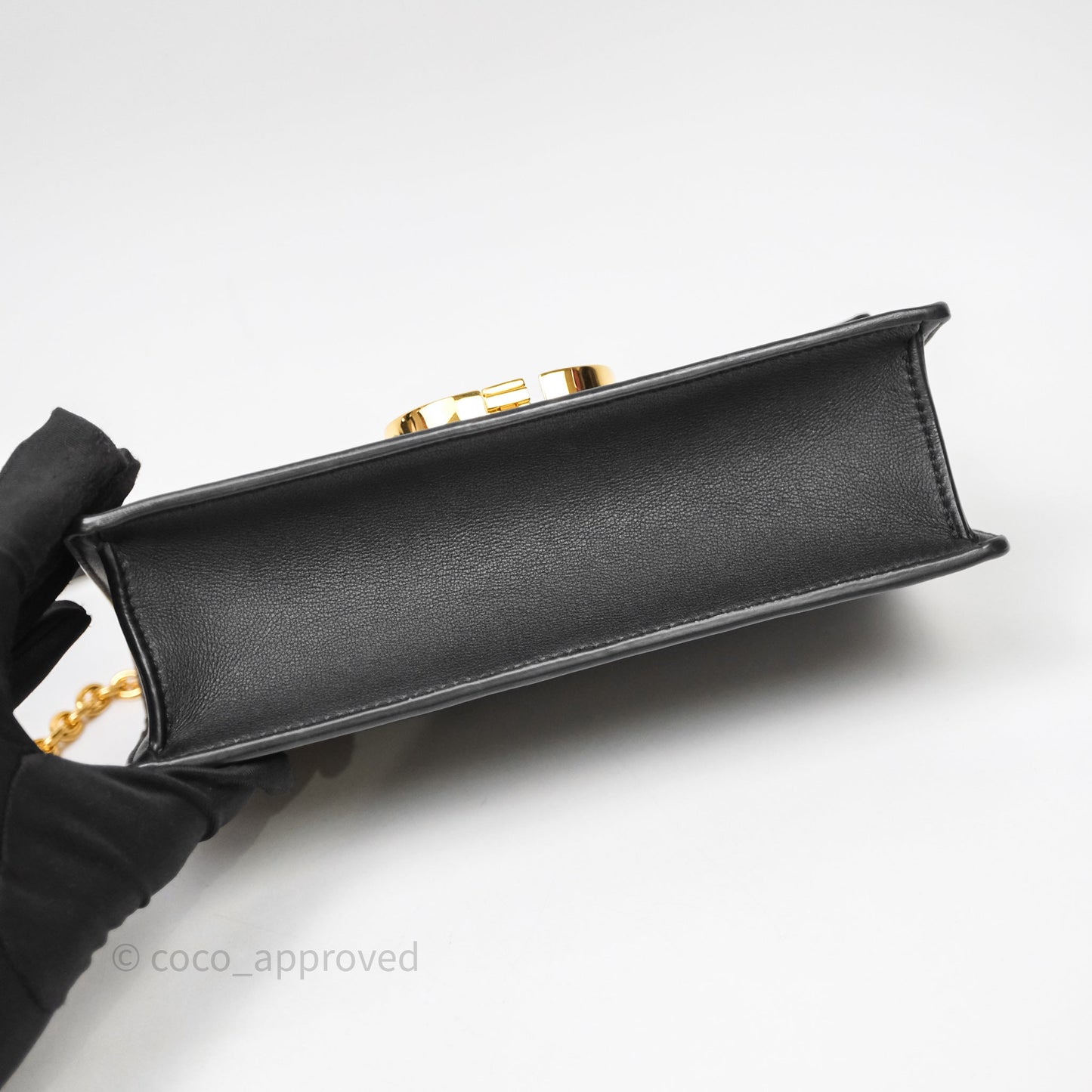 Christian Dior 30 Montaigne East-West Chain Bag Black