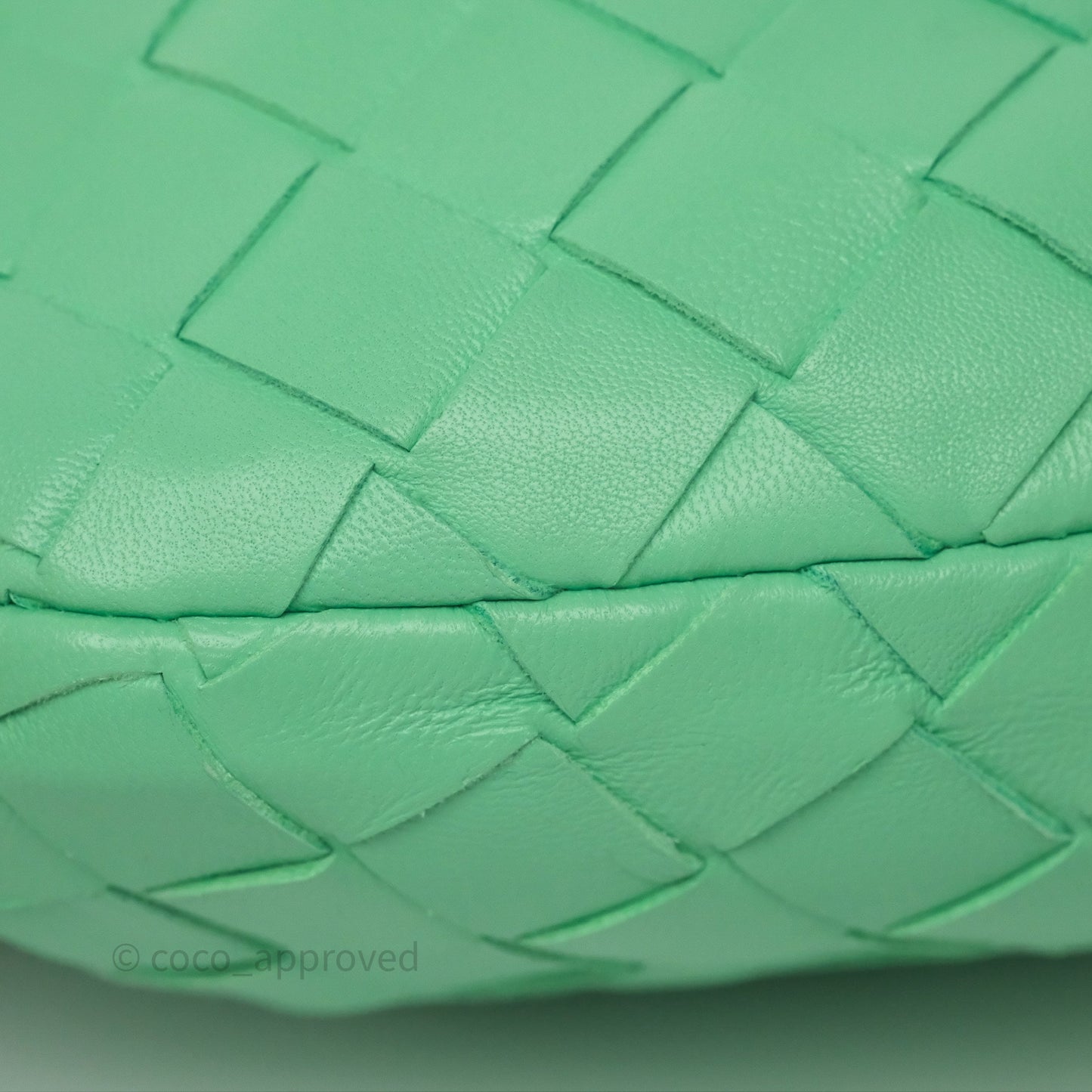 Bottega Veneta Mini Jodie Bag Green Intrecciato Lambskin