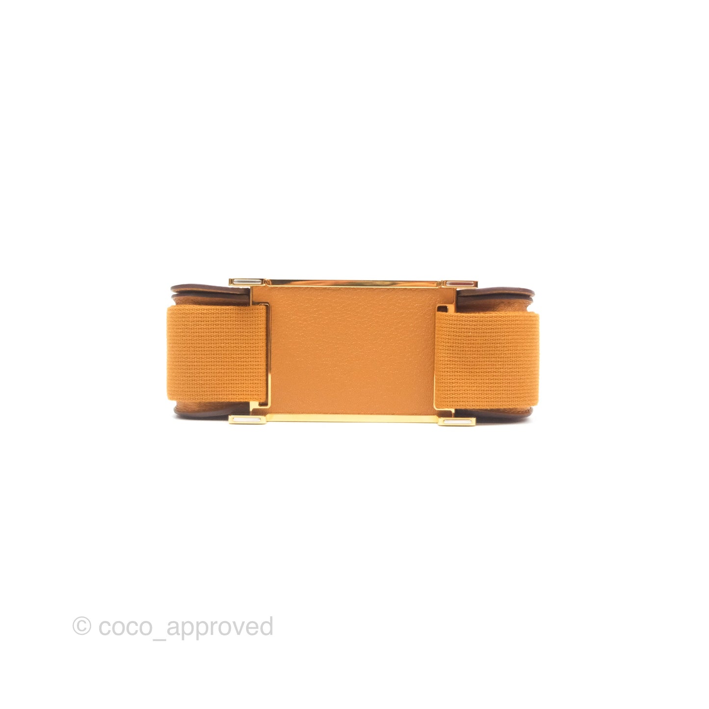 Hermès Geta Bag Caramel Chevre Mysore Gold Hardware