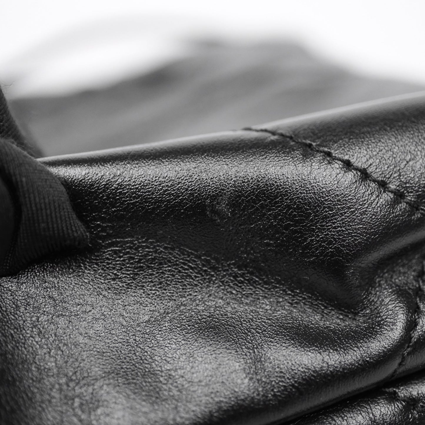Chanel 22 Mini Bag Black Crumpled Calfskin