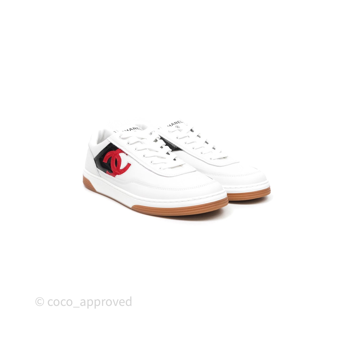 Chanel Logo Sneakers White Size 38
