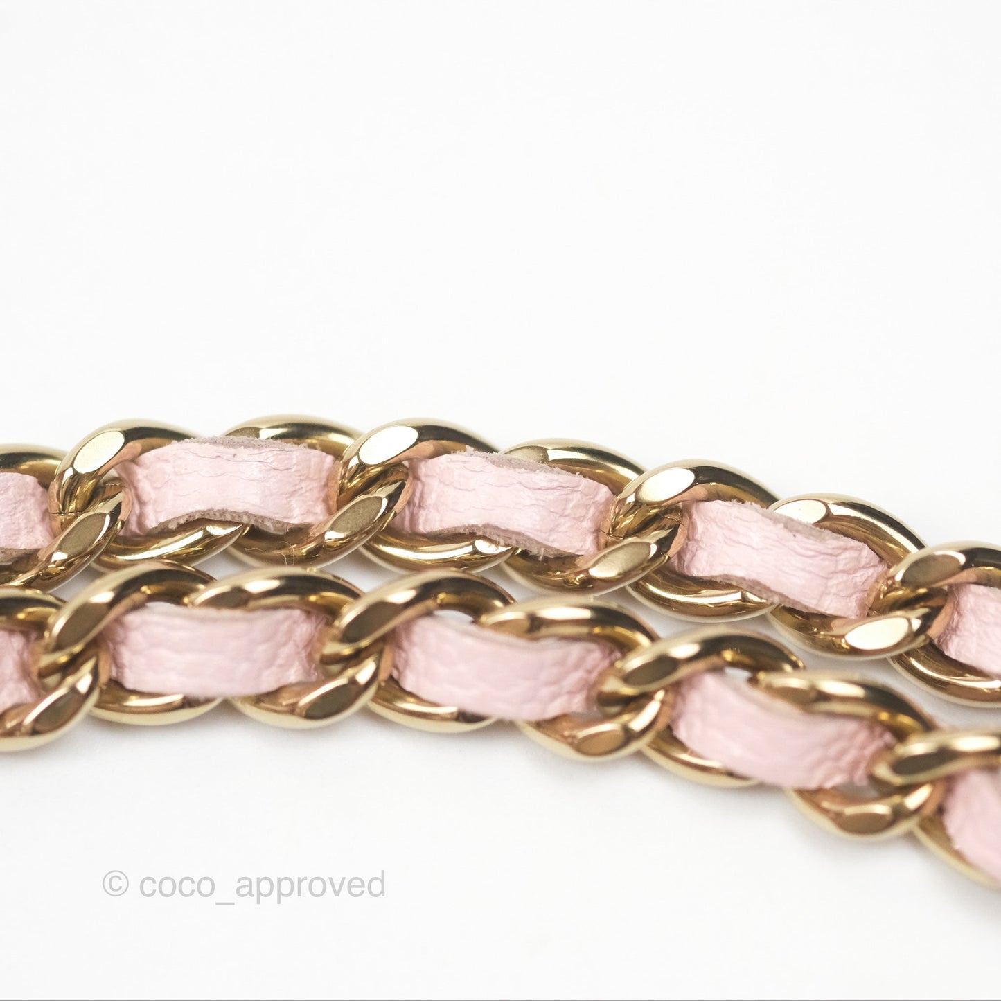Chanel Quilted Classic Wallet on Chain WOC Pink Caviar Gold Hardware