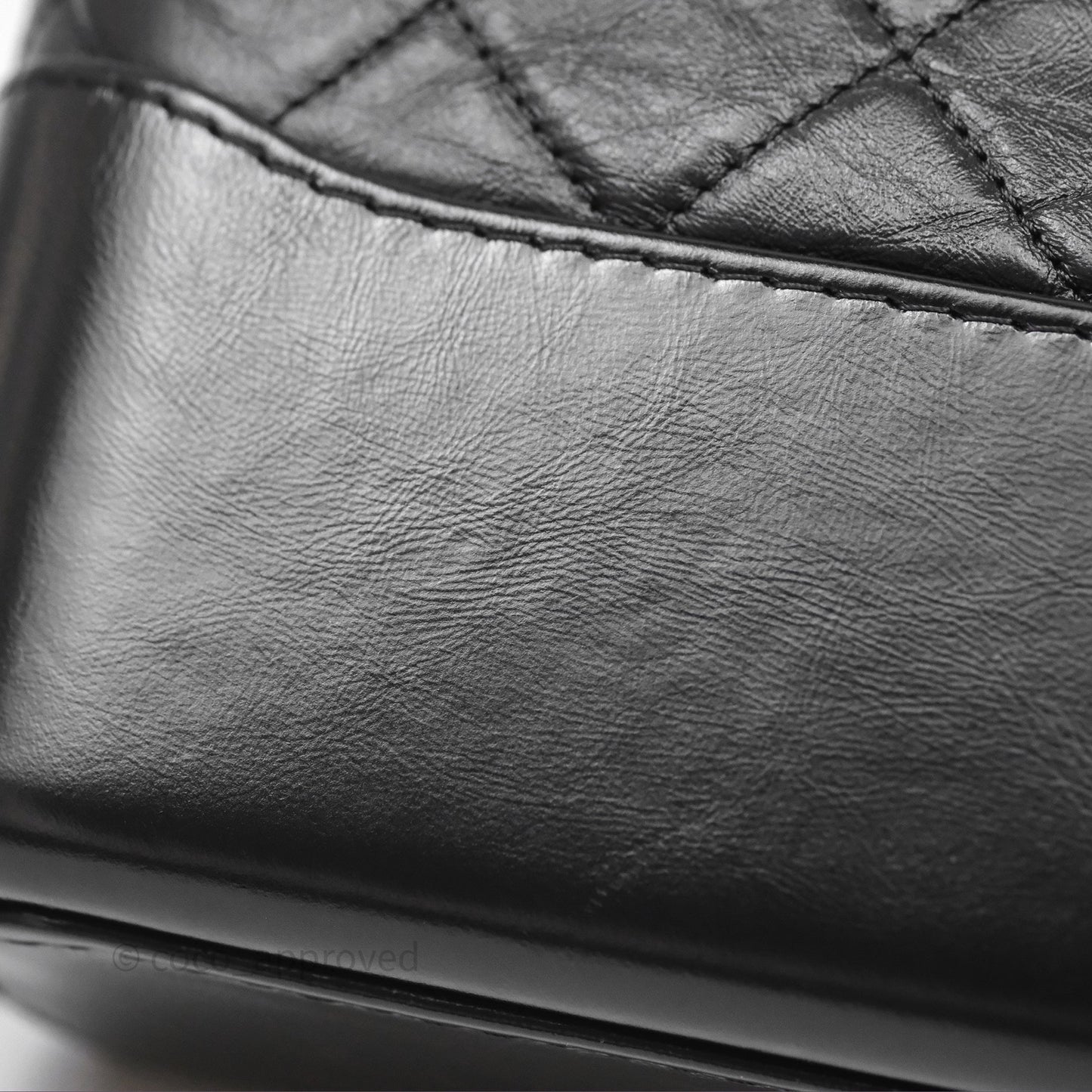 Chanel New Medium Gabrielle Hobo Quilted Black Aged Calfskin