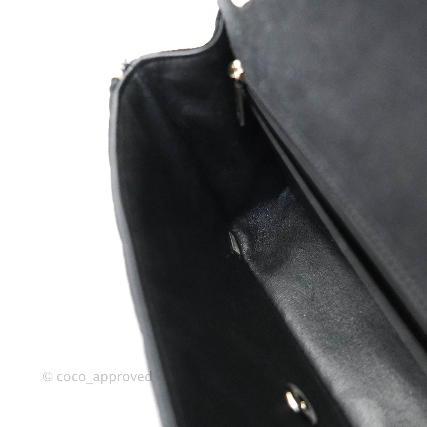 Chanel Classic Flap Bag Black Denim Braided Gold Hardware 18A