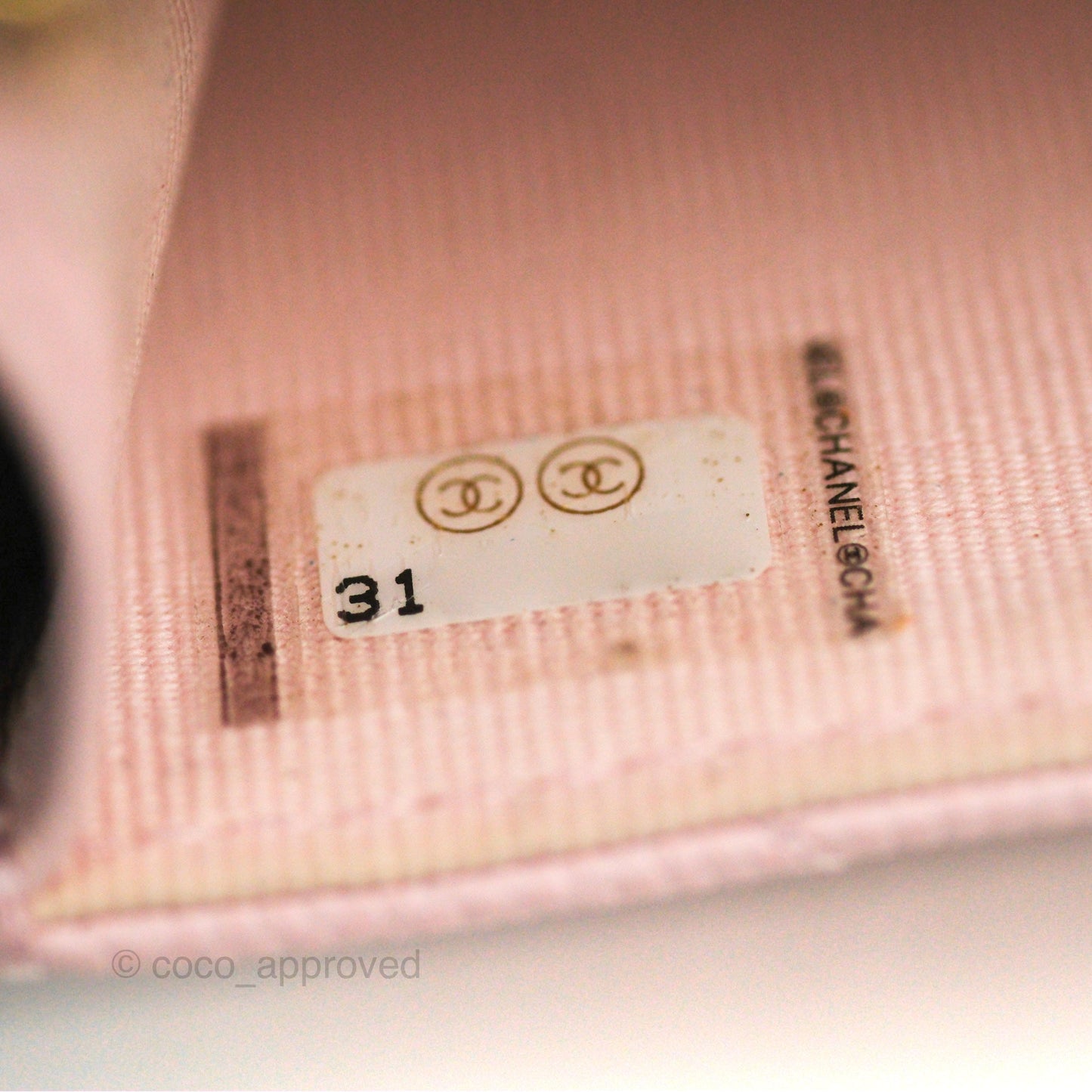 Chanel Mini Wallet With Chain Light Pink Caviar Gold Hardware