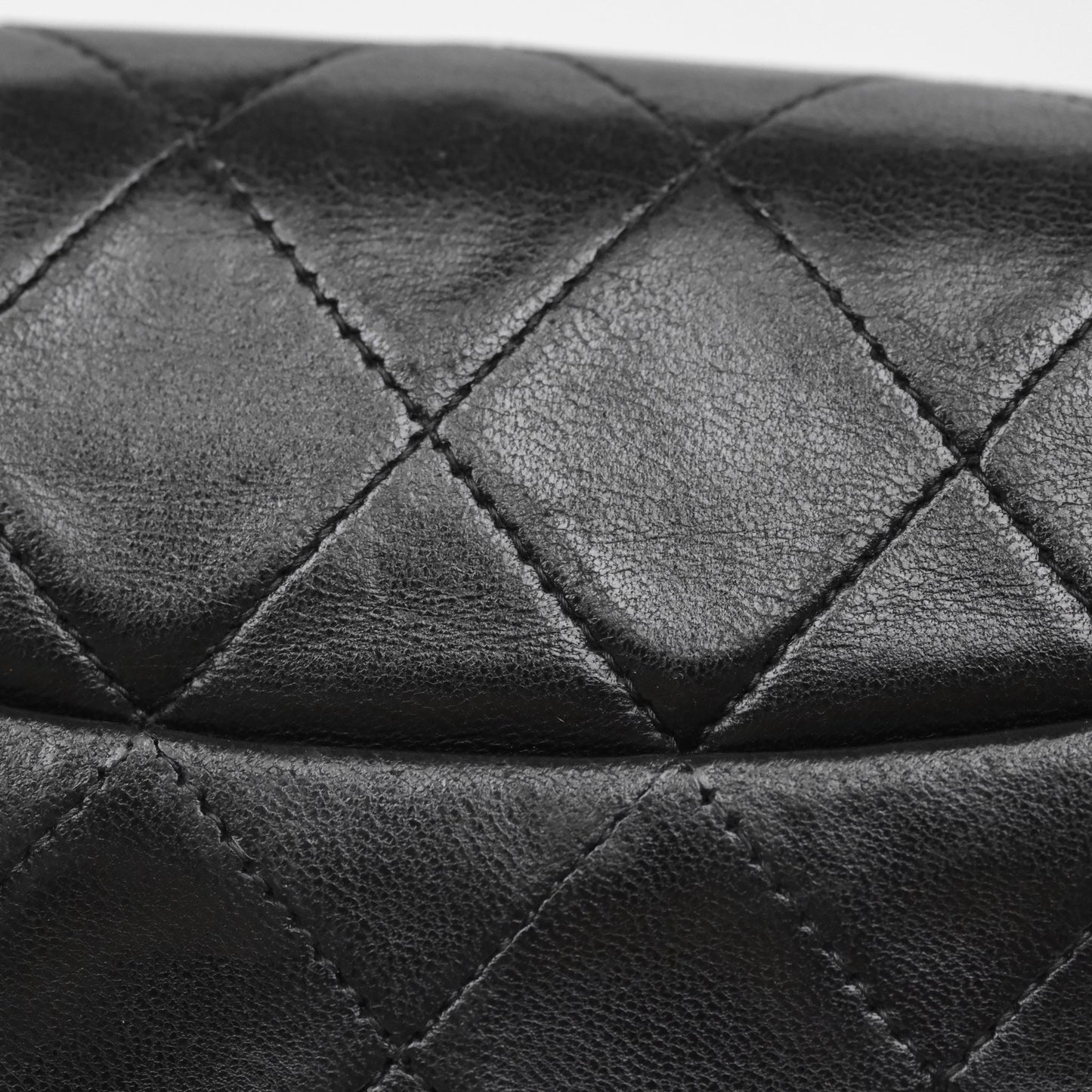 Chanel Vintage Mini Square Black Lambskin 24K Gold Hardware