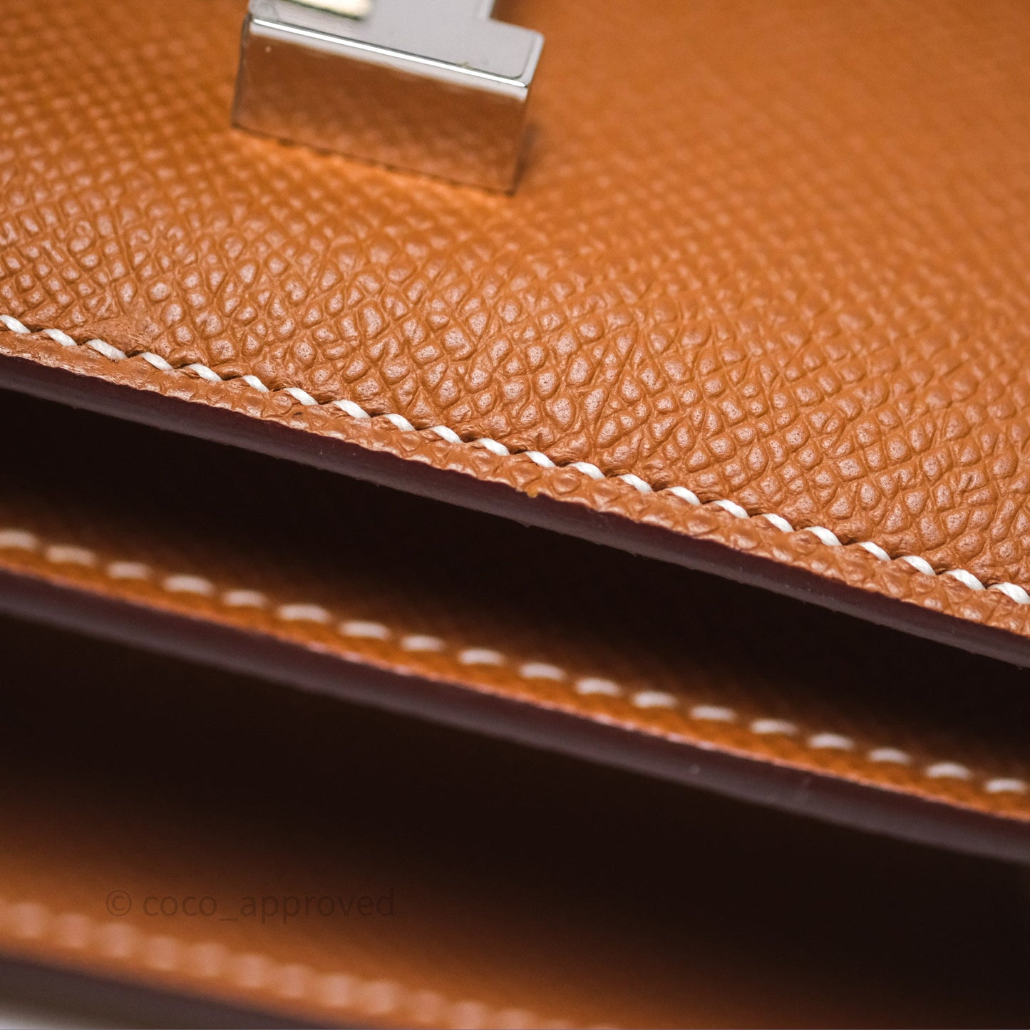 Hermès Constance Mini 18 Gold Epsom Palladium Hardware