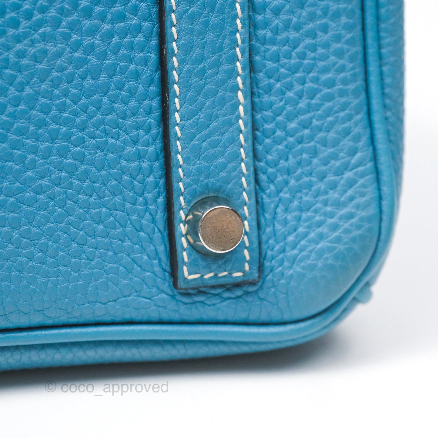 Hermès Birkin 30 Blue Jean Togo Palladium Hardware