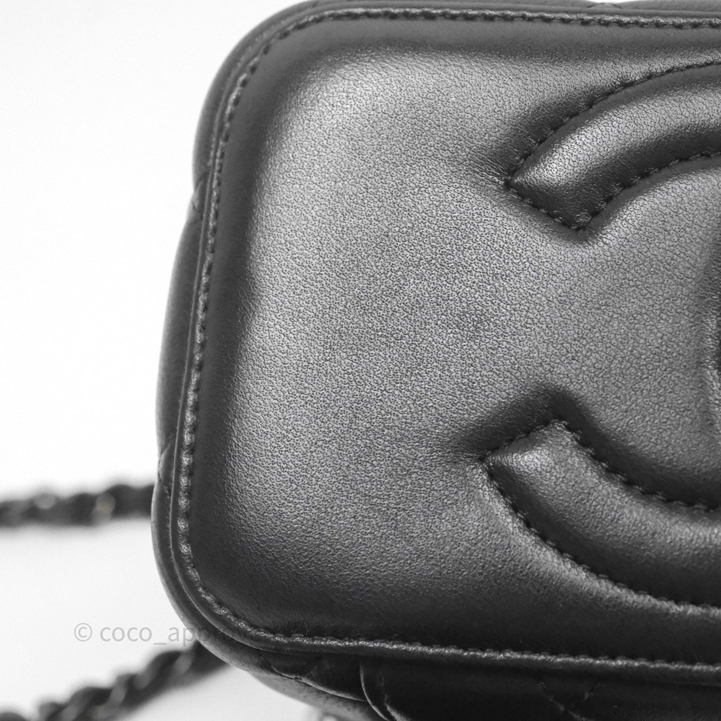 Chanel Vanity Rectangular Top Handle So Black Lambskin