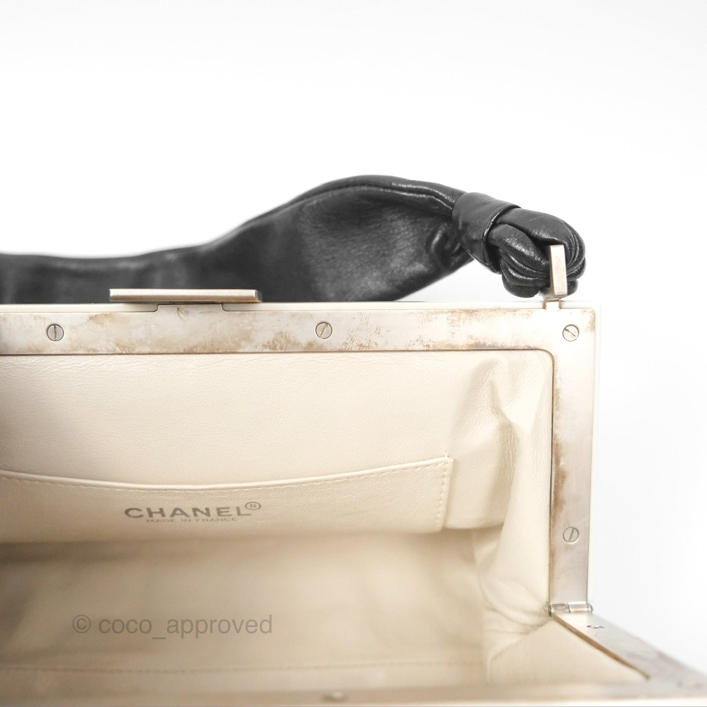 Chanel Choco Bar Shoulder Bag Black Lambskin