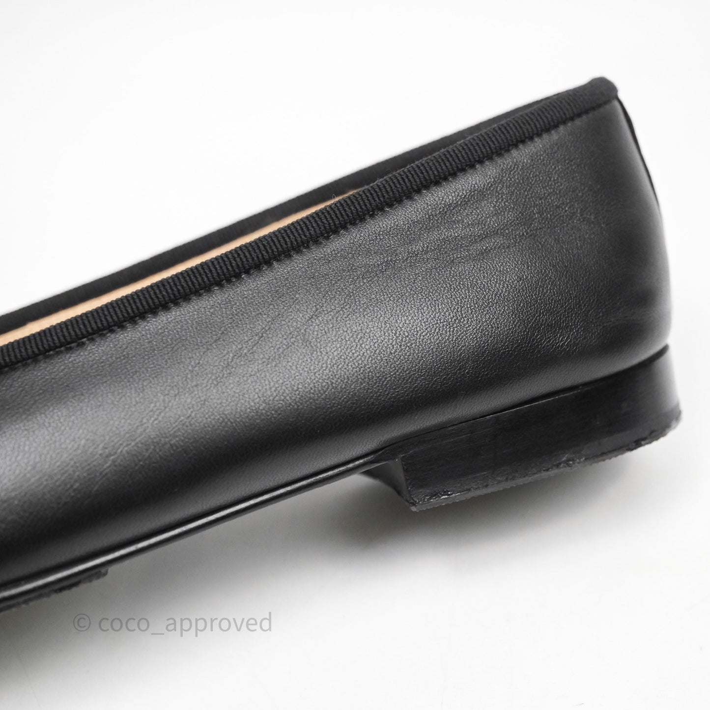 Chanel Ballet Flats Black Size 36.5