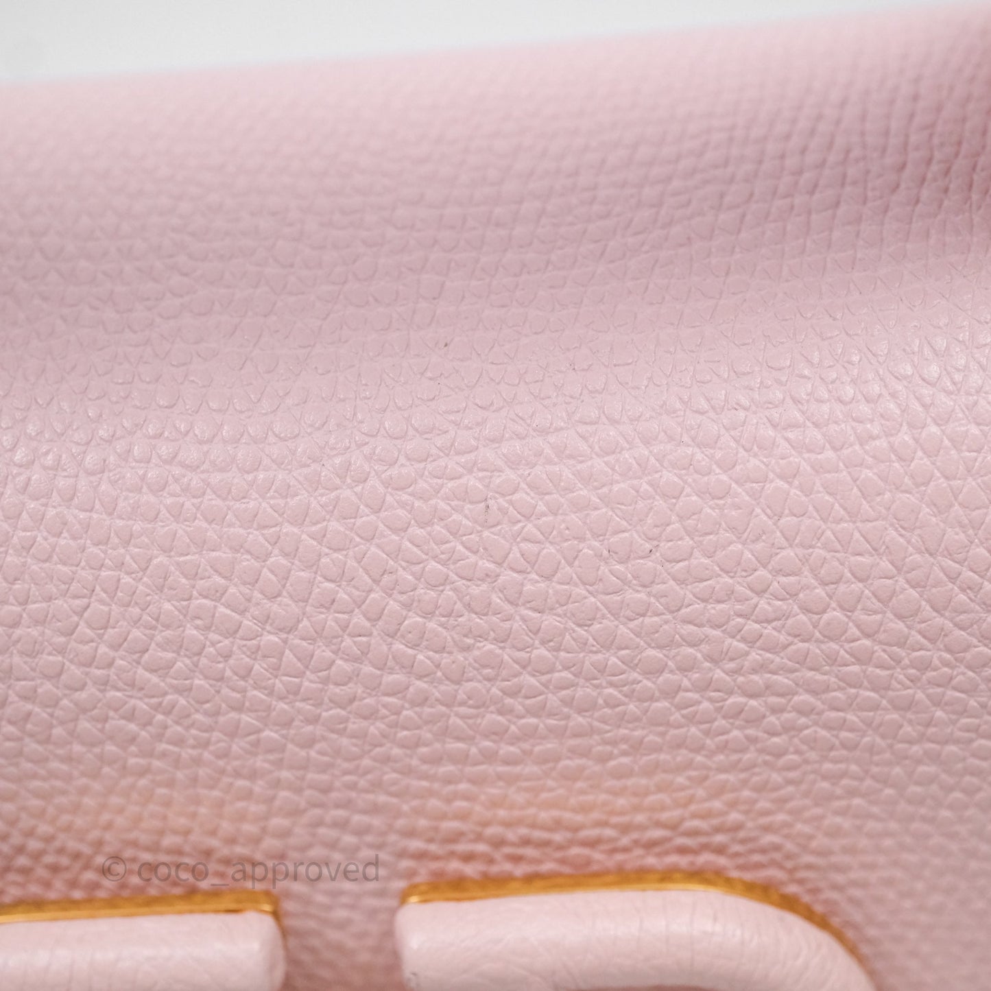 Valentino Garavani Small Vsling Grainy Calfskin Bag Light Pink Aged Gold Hardware