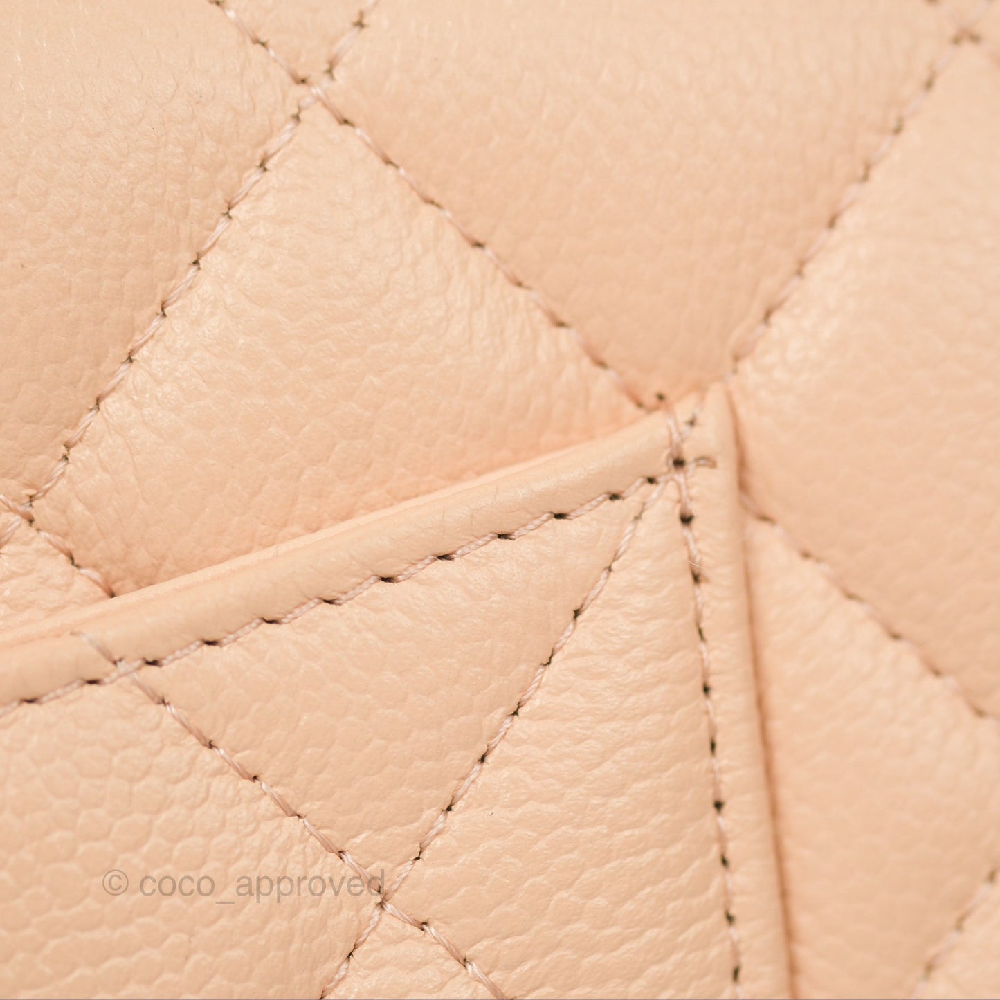 Chanel Quilted Bow Wallet On Chain WOC Light Beige Caviar Gold Hardware