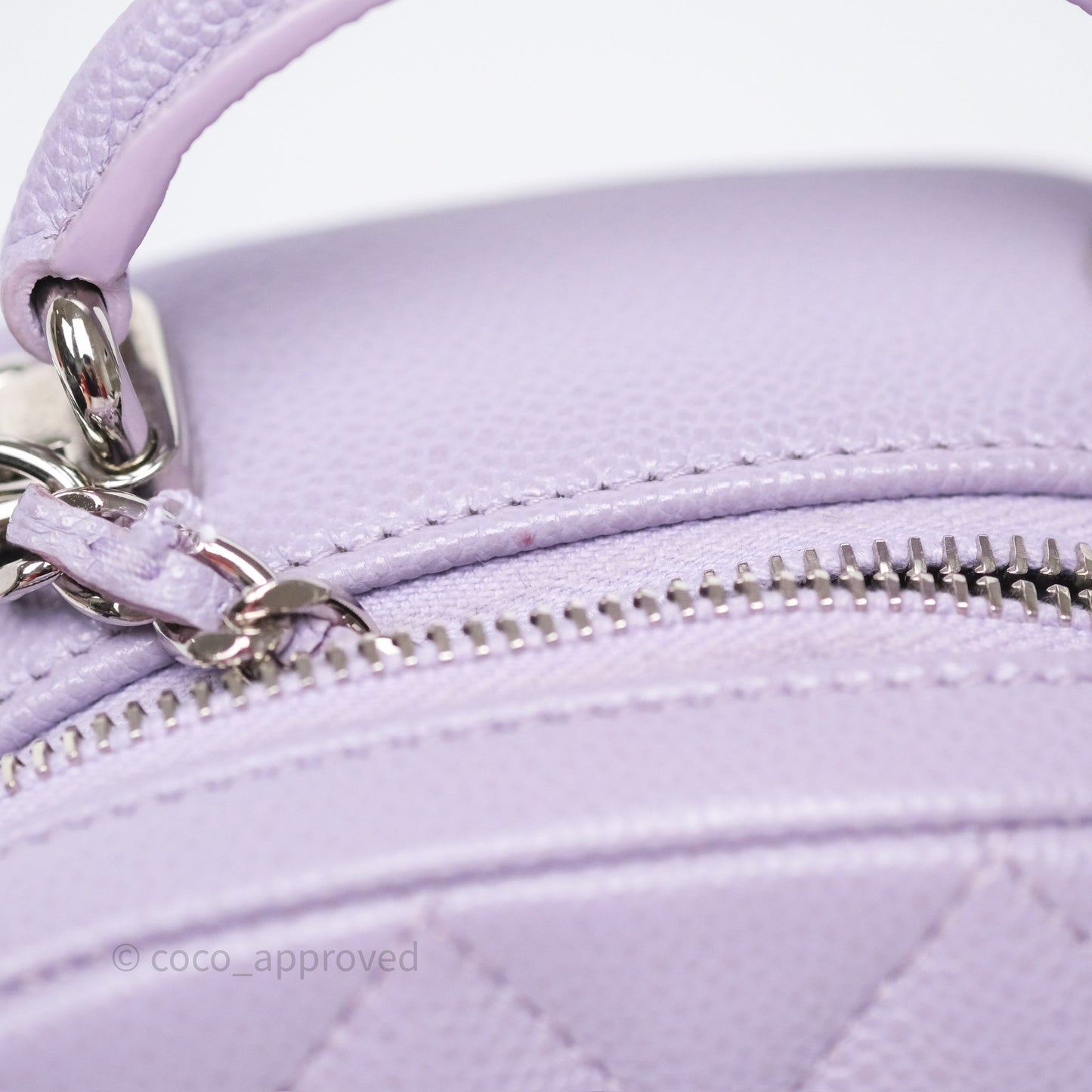Chanel Classic Mini Backpack Lilac Caviar Silver Hardware
