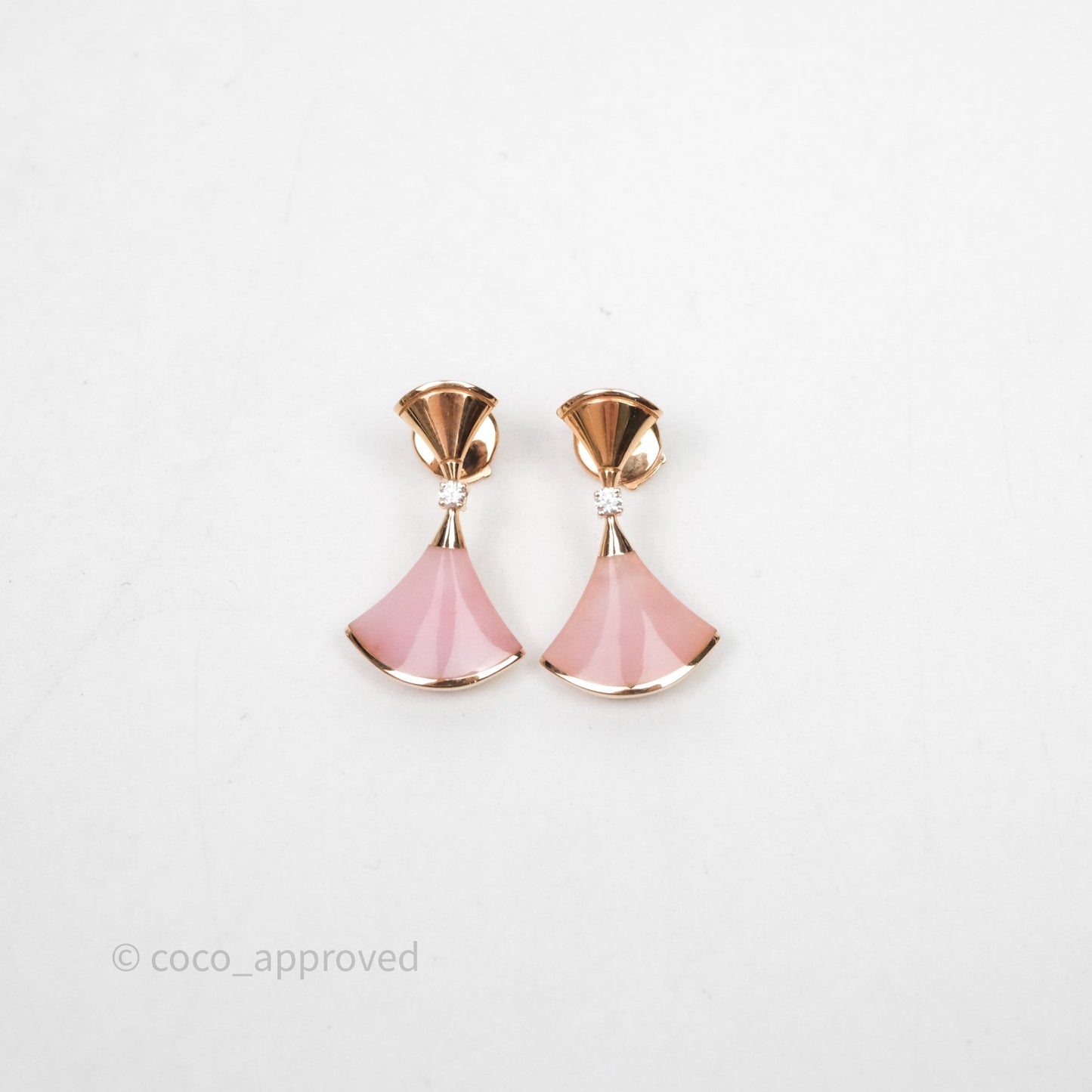 Bulgari Divas’ Dream Pink Rose Gold Diamonds Earrings