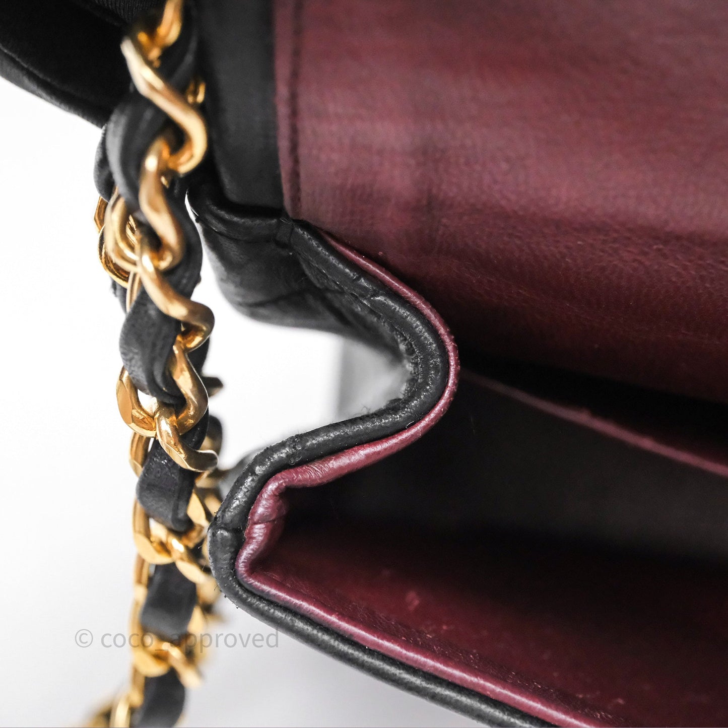 Chanel Vintage Lambskin Small Double Flap Bag Black Gold Hardware