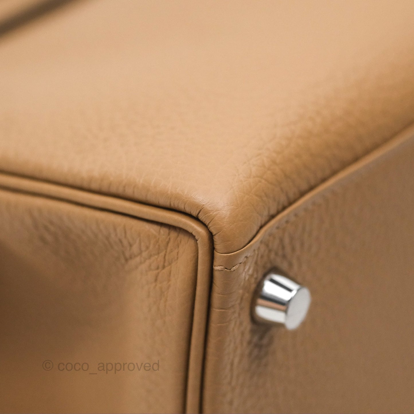 Hermes Kelly 25 Togo Chai 0M Palladium Hardware