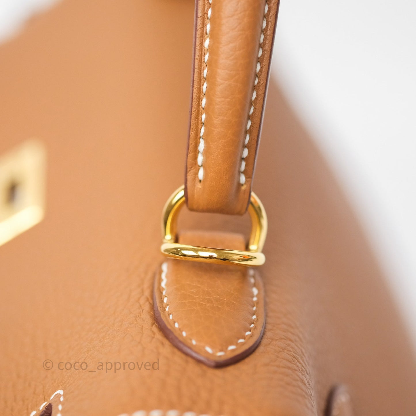 Hermès Kelly Retourne 25 Gold Togo Gold Hardware