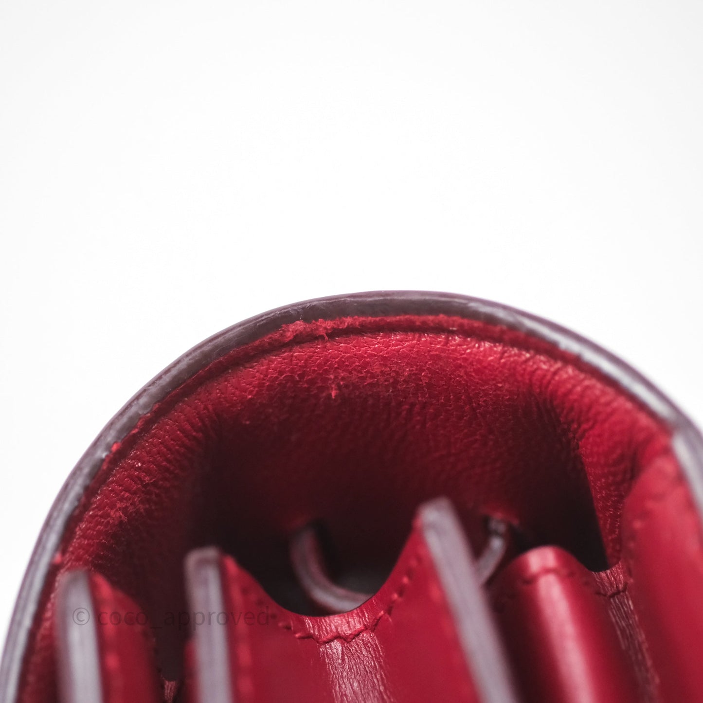 Celine Small Classic Box Flap Red Calfskin