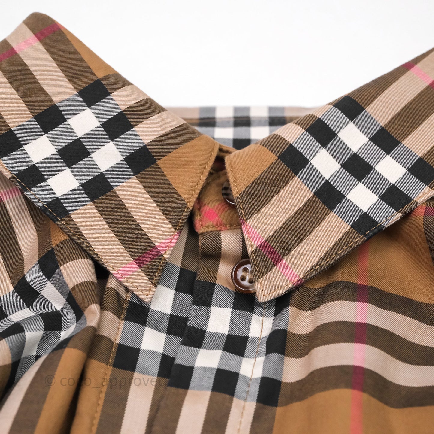 Burberry Check Shirt Dress Brown Size 38