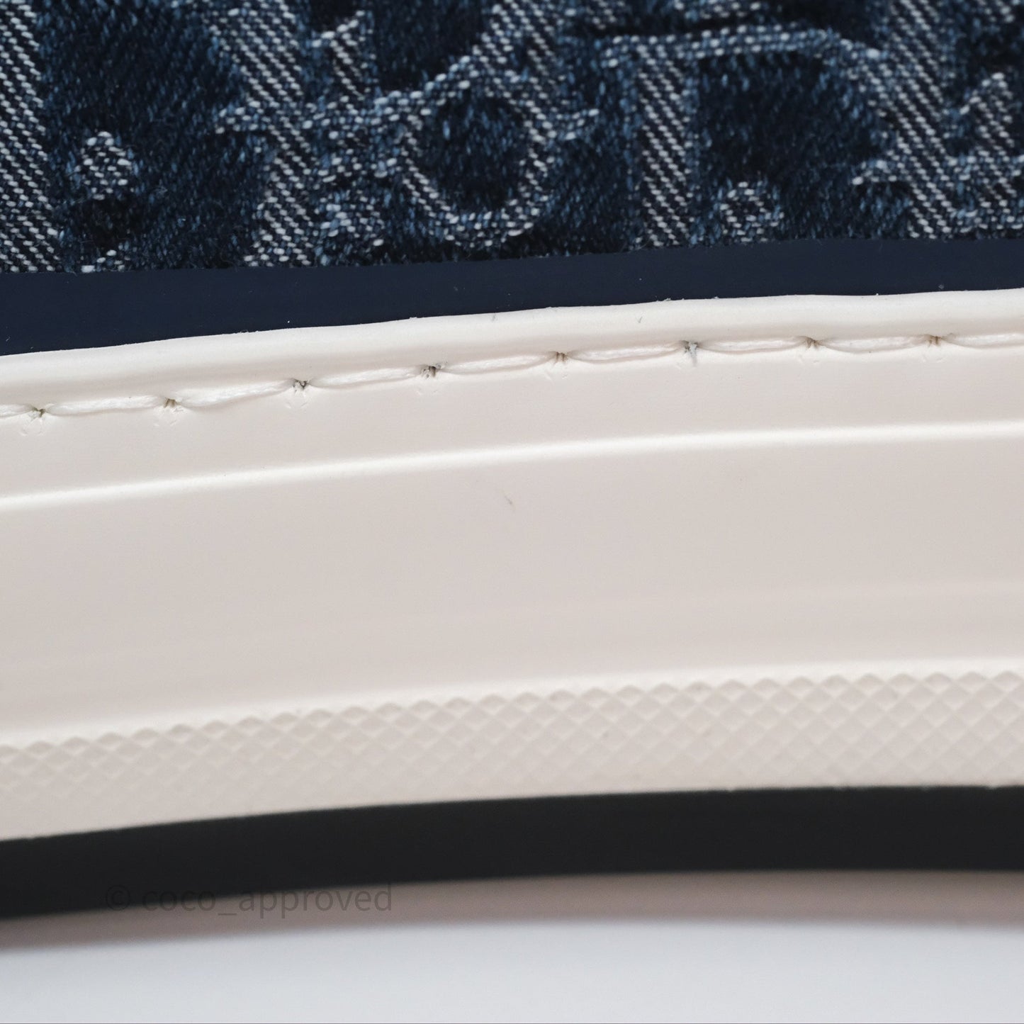 Christian Dior Walk'n'Dior Platform Sneaker Blue Denim Size 37.5