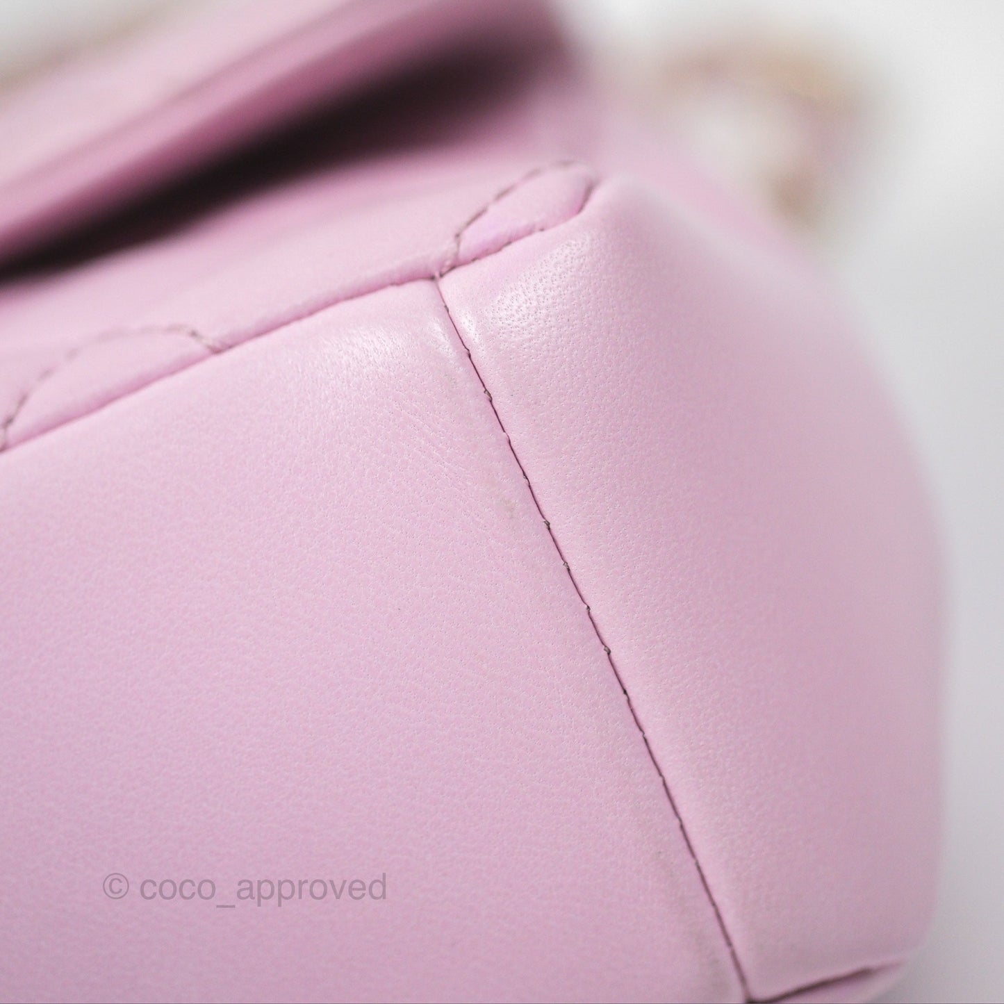 Chanel Quilted Flap Bag Pink Lambskin Aged Gold Hardware