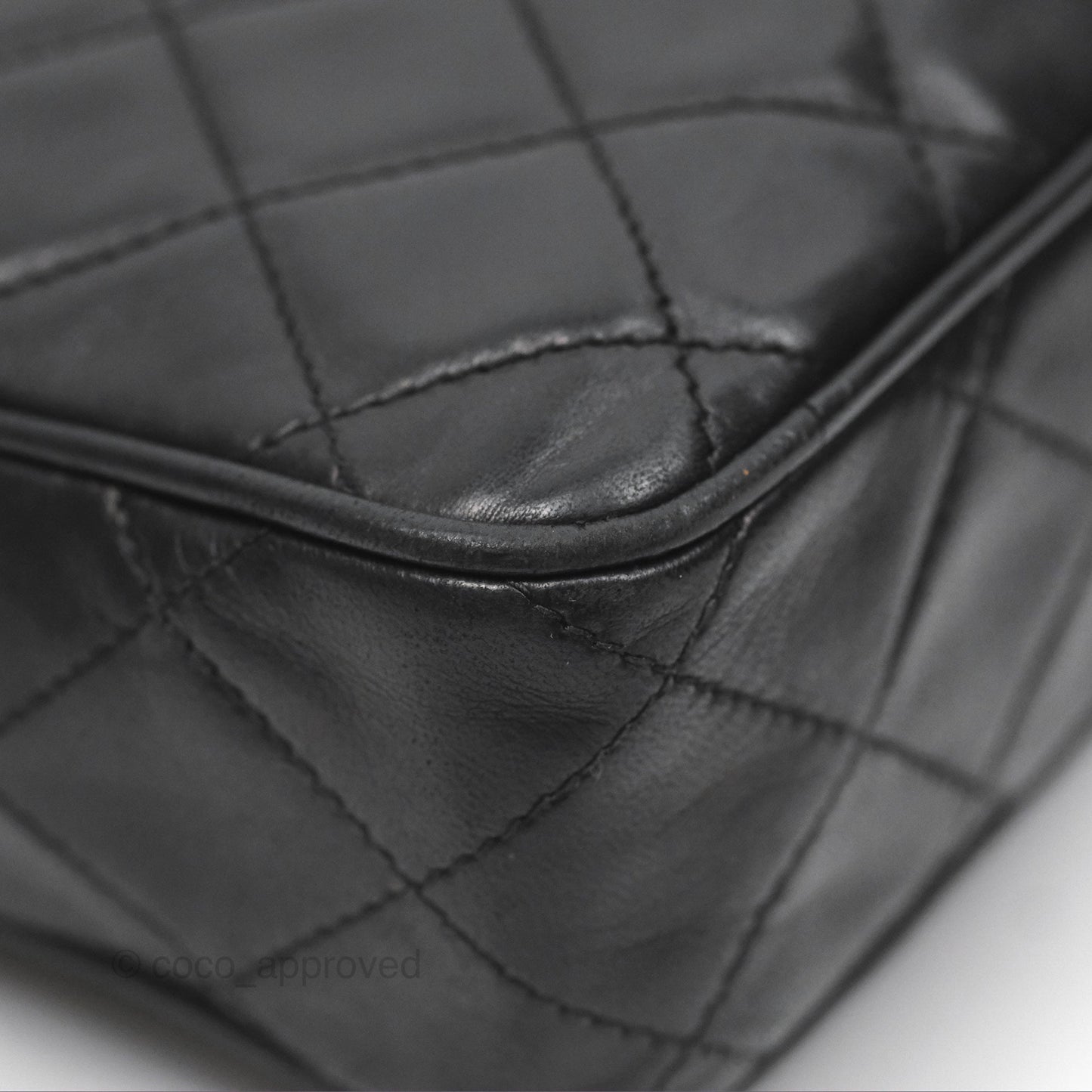 Chanel Vintage Camera Bag Black Lambskin Gold Hardware