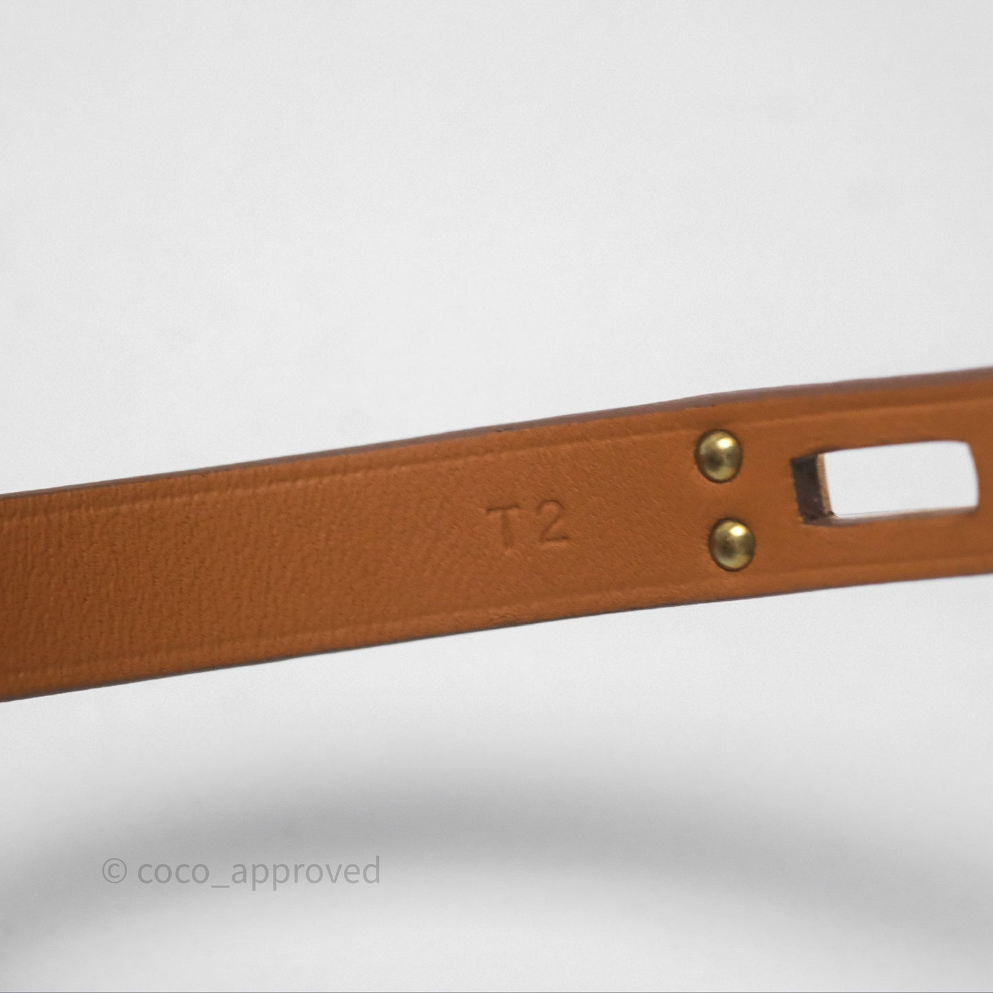 Hermès Mini Kelly Double Tour Bracelet Nata Swift Gold Hardware