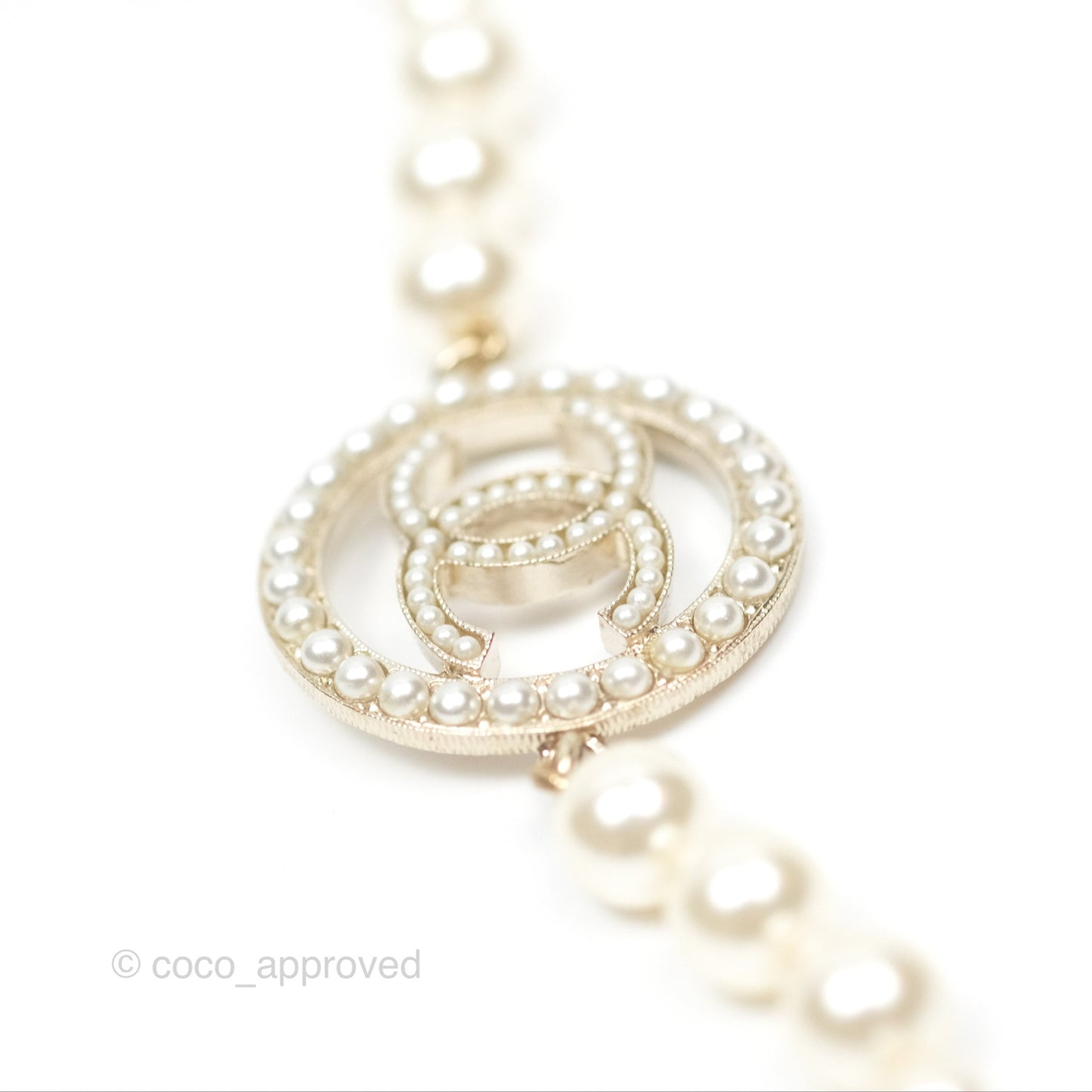 Chanel Pearl CC Bracelet Gold 17A