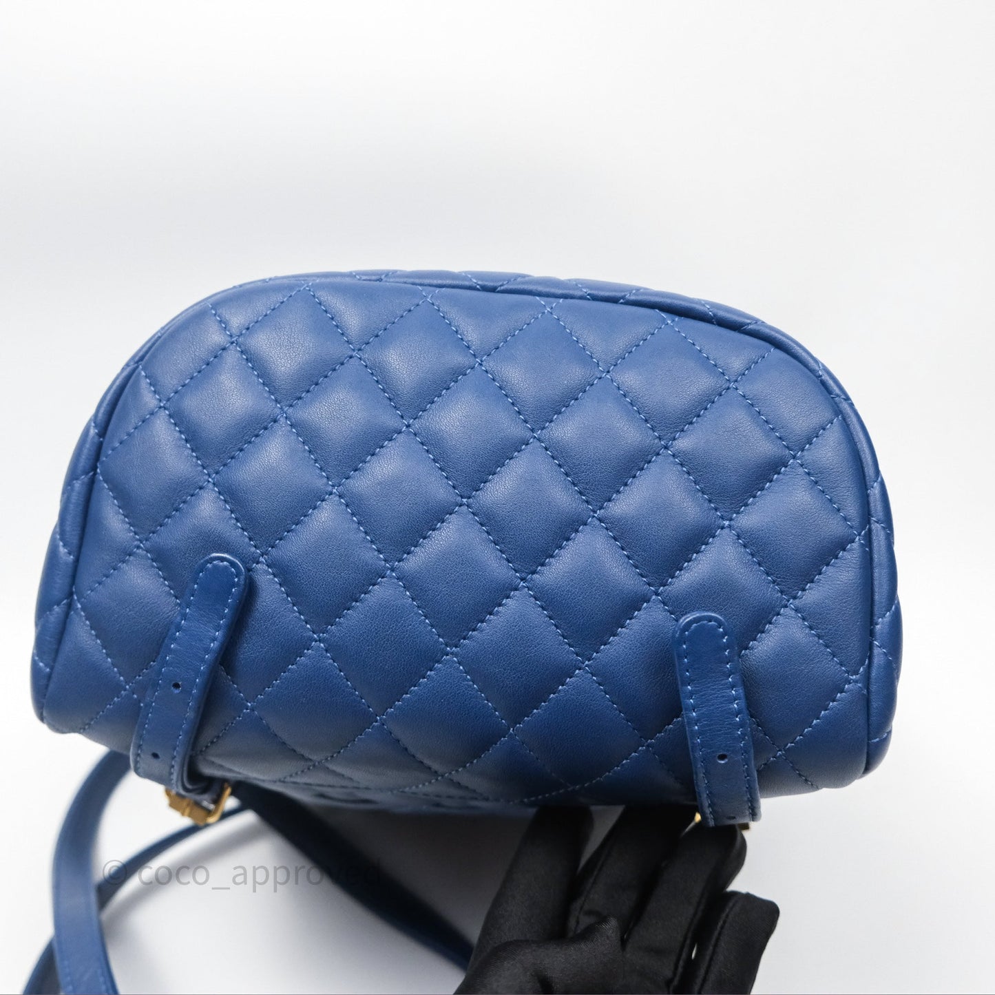 Chanel Quilted Small Urban Spirit Backpack Calfskin Navy Gold Hardware