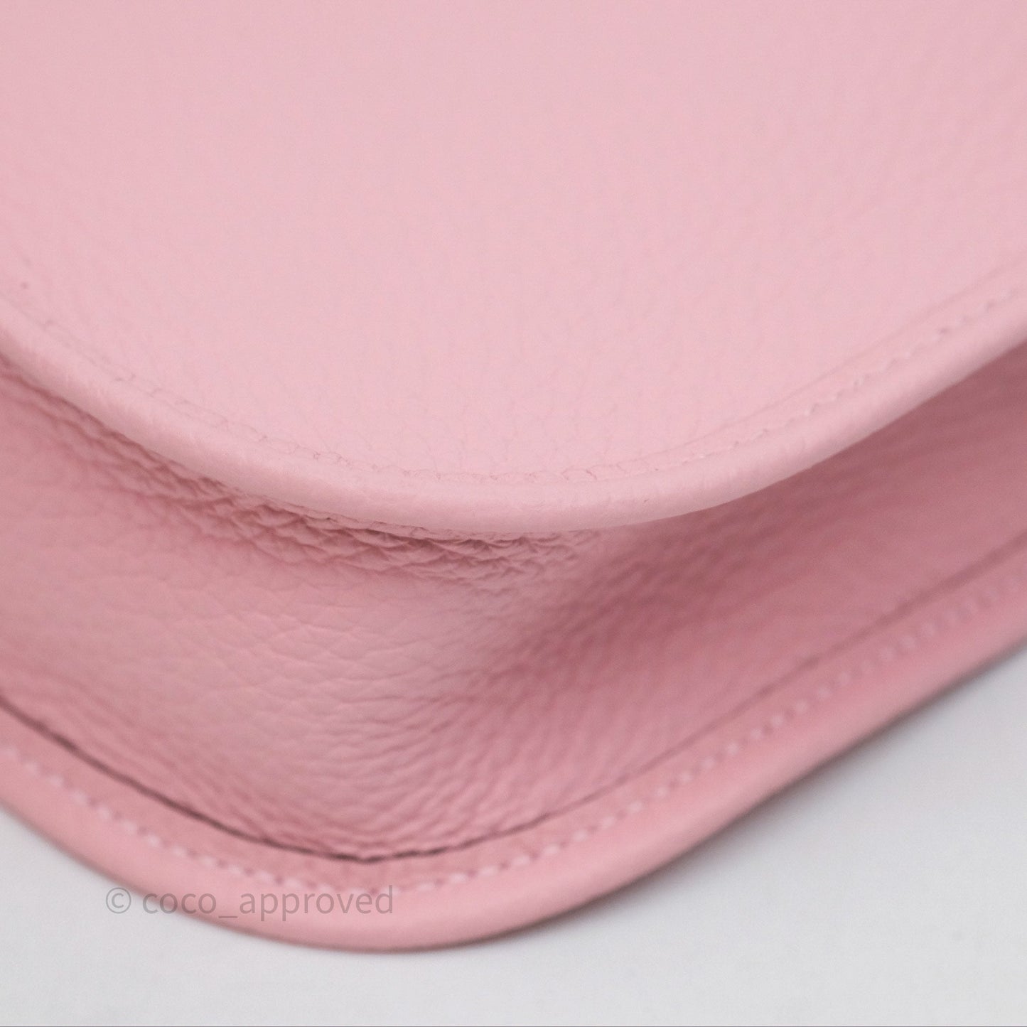 Hermès Mini Evelyne 16 Sakura/Rose Clemence Palladium Hardware