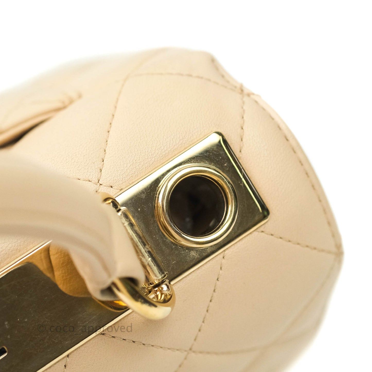 Chanel Trendy CC Small Light Beige Lambskin Gold Hardware