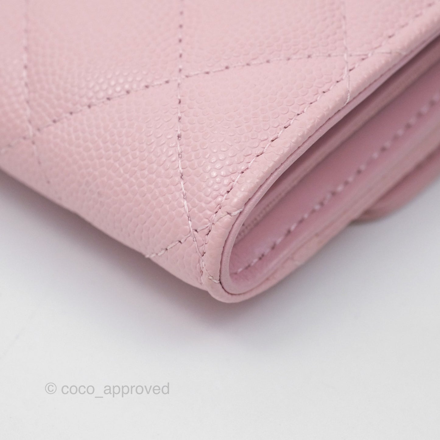 Chanel Classic Short Flap Wallet Pink Caviar Gold Hardware