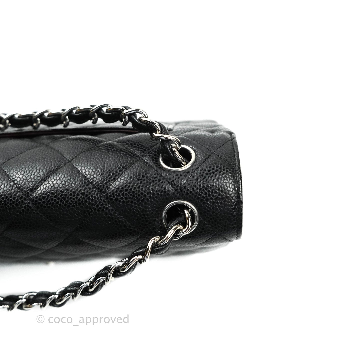 Chanel Jumbo Double Flap Black Caviar Silver Hardware⁣⁣