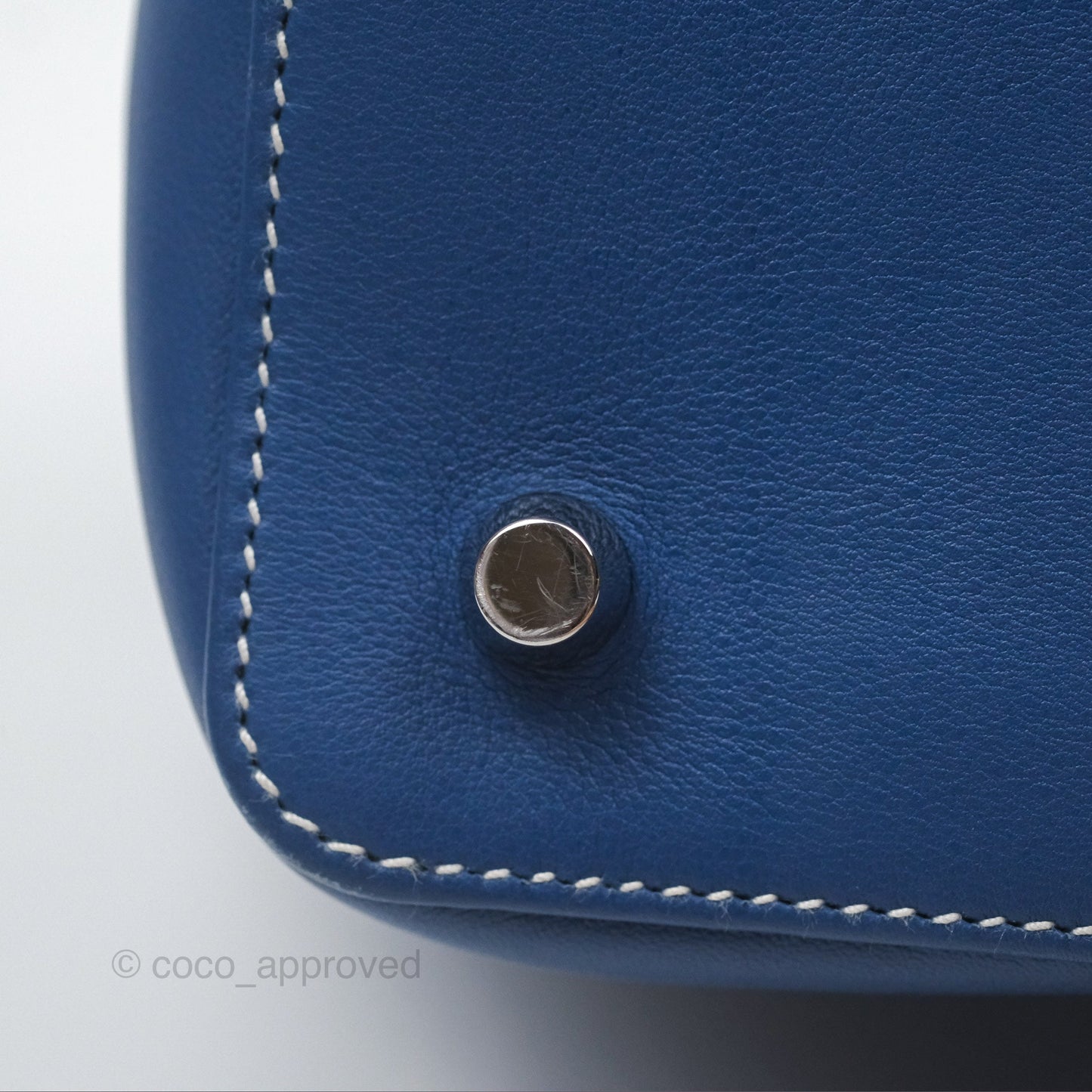 Hermès ToolBox 20 Bleu Agate R2 Swift Palladium Hardware